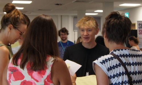 Silverdale Sixth Former receiving their results